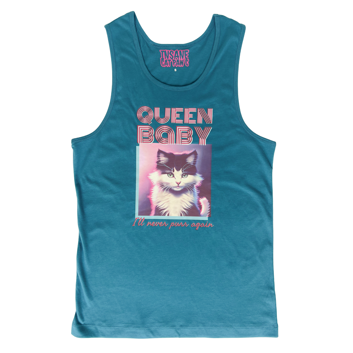 Queen Baby: 'I'll Never Purr Again' Unisex Tank Top