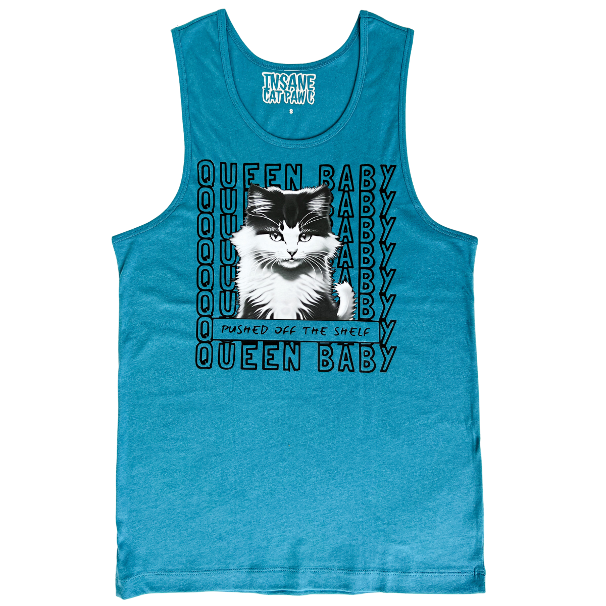 Queen Baby: 'Pushed Off A Shelf' Unisex Tank Top